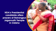 NDA's Presidential candidate offers prayers at Rairangpur Jagannath Temple in Odisha