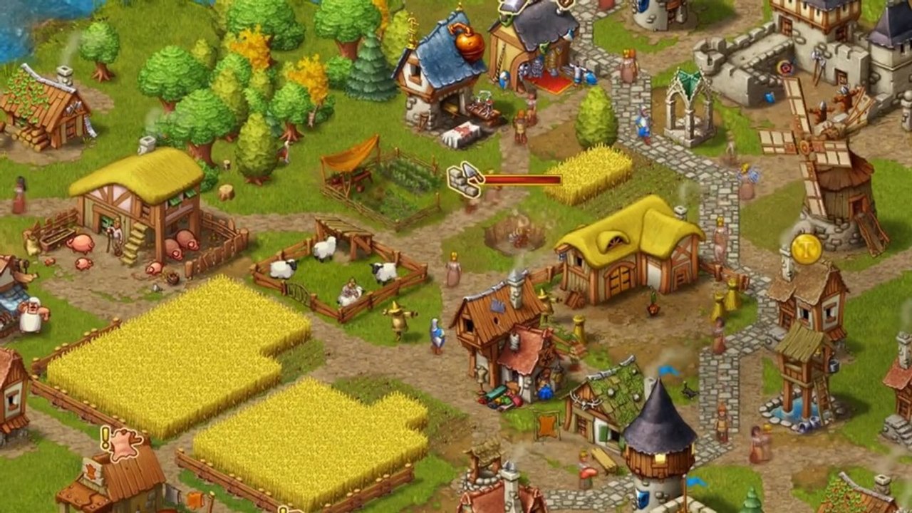 Townsmen - Ankündigungsvideo der neuen Städteaufbau-Simulation aus Deutschland