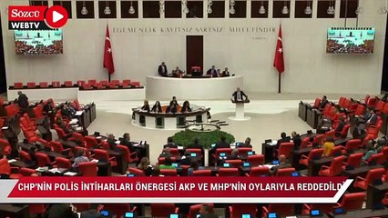 Video herunterladen: CHP’nin polis intiharları önergesi AKP ve MHP’nin oylarıyla reddedildi