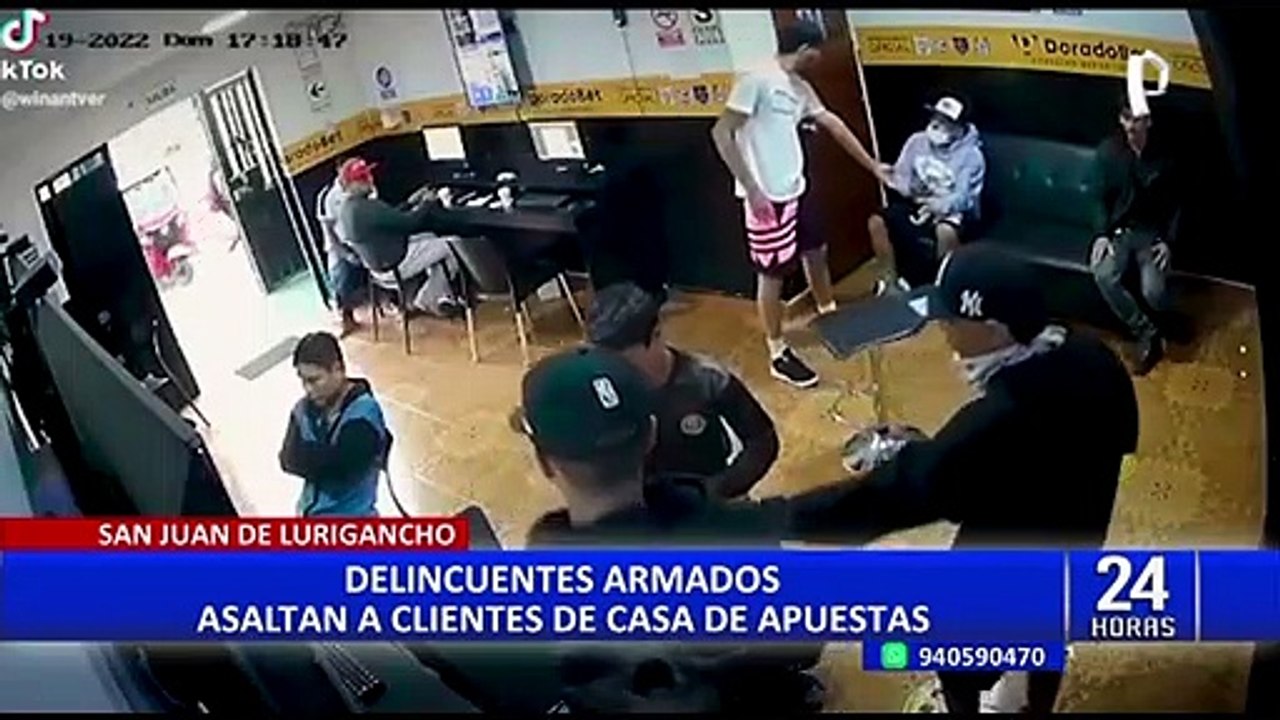 SJL: delincuentes armados asaltan en casa de apuestas y se llevan más de S/ 2 000
