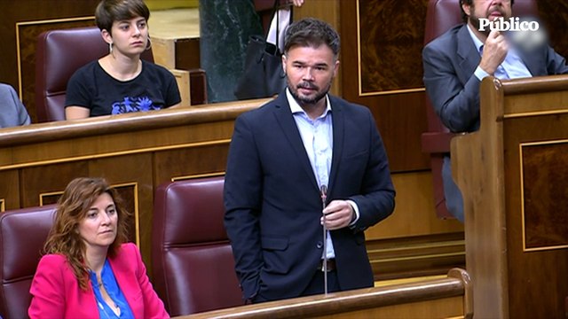 Rufián: Un melón, 13 euros. 16.300 euros de salario medio. ¿Cómo la gente va a comprar fruta? Esto nos puede arrasar a ustedes y a nosotros