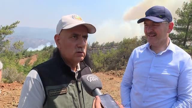 Son Dakika | Bakan Kirişci: (Marmaris'teki orman yangını) Büyük ölçüde yangın kontrol altına alındı diyebiliriz