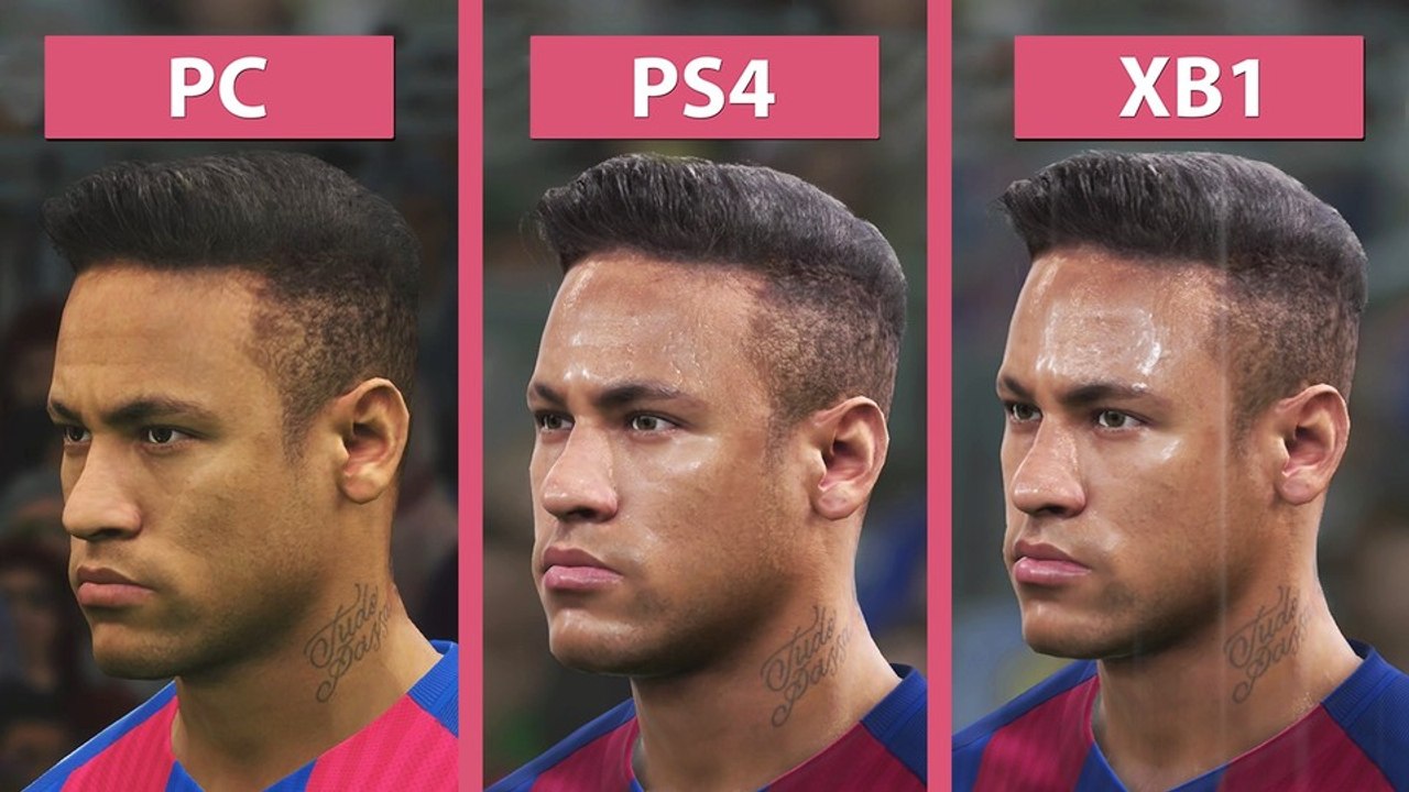 Pro Evolution Soccer 2017 - PC gegen PS4 und Xbox One im Grafik-Vergleich