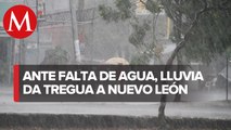 Reportan lluvias en ciudades de Nuevo León