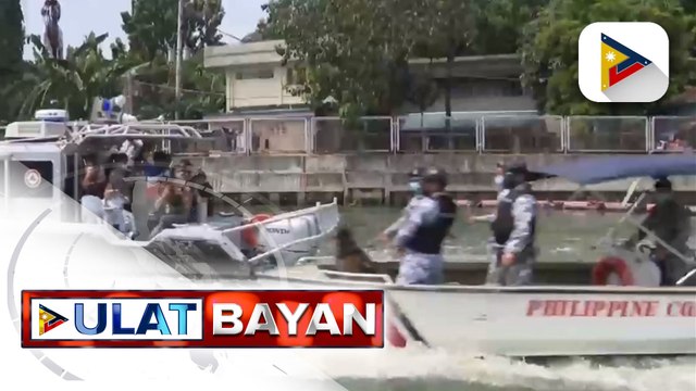 Mga kawani ng PCG, nagsagawa ng simulation security exercise sa Pasig River bilang paghahanda sa inagurasyon ni President-elect BBM