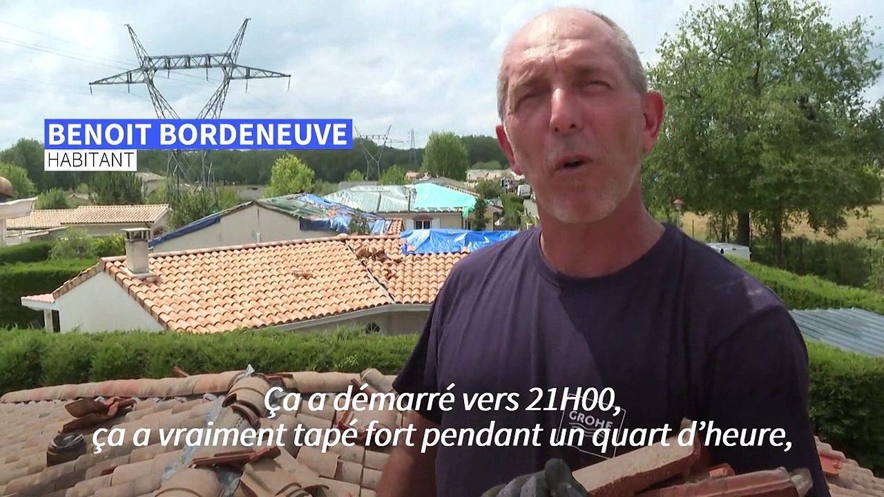 Orages: en Gironde, la grêle ravage la ville du Taillan-Médoc