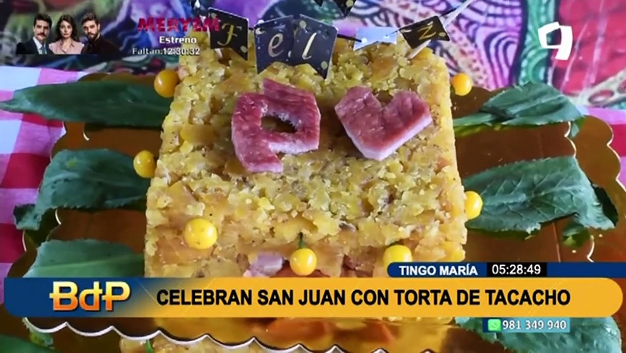 Tingo María: preparan novedosa torta de tacacho previo al Día de San Juan