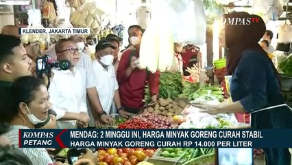 Mendag Yakini Harga Minyak Goreng Curah Akan Stabil dalam Dua Minggu