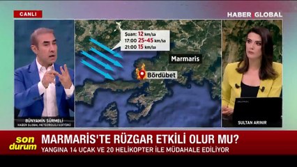 Orman yangınlarının çıktığı Marmaris'te hava durumu nasıl olacak?
