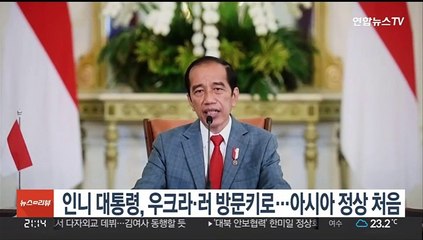 인니 대통령, 우크라·러시아 방문키로…아시아 정상 중 처음