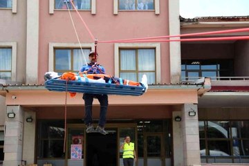 Solhan'da gerçeği aratmayan deprem ve yangın tatbikatı