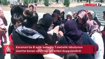 8 aylık Elif'e en acı veda! 1 metrelik tabutu elinde taşıdı