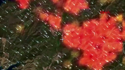 Marmaris yangını 'Zoom Earth' ile görüntülendi