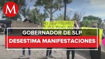 En San Luis Potosí, ciudadanos protestan por el retiro de ciclovía