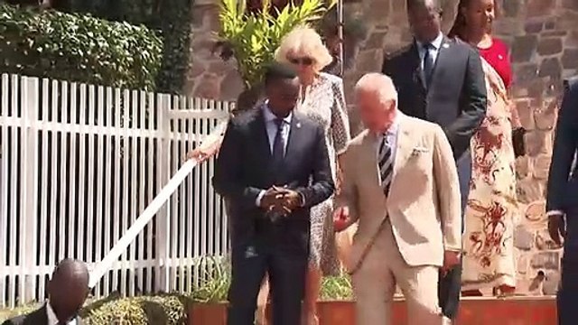 Charles and Camilla lay wreath at Rwanda Genocide Memorial