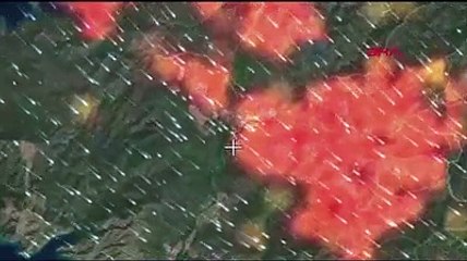 Marmaris orman yangını 'Zoom Earth'te