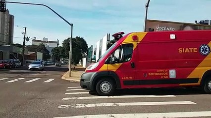 Motociclista fica ferido em acidente no Centro