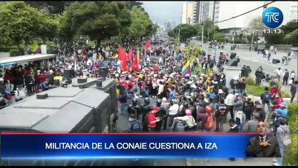 Militancia de la CONAIE cuestiona a Leonidas Iza