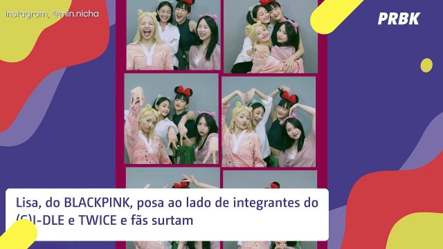 Lisa, do BLACKPINK, aparece com idols do (G)I-DLE e TWICE e fãs surtam: Encontro de milhões