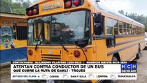 ¡Un herido! Casi “en las tapas” de la Policía, tirotean bus repleto de pasajeros en Danlí