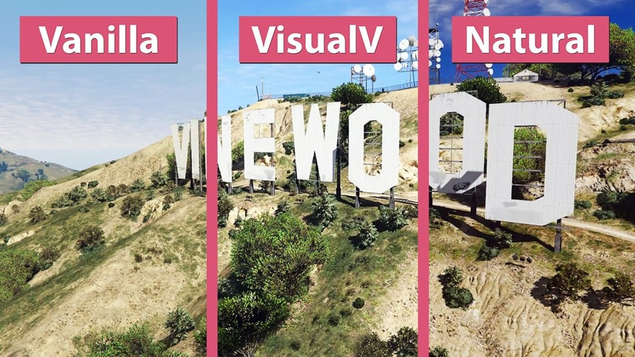 Grand Theft Auto 5 - Grafik-Mods VisualV und NaturalVision im Vergleich