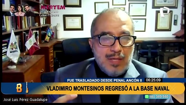 Vladimiro Montesinos regresa a la Base Naval del Callao tras decisión del Poder Judicial