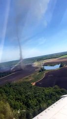 Massive Dust Devil Spotted from Plane