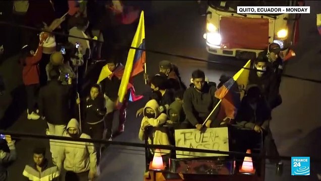 Ecuadorans teargassed at demos that military deems 'grave threat'