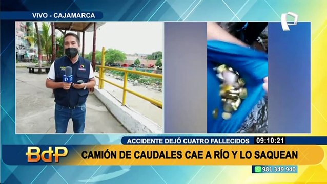 Trágico accidente en Chota: camión de caudales cae a un río y deja cuatro fallecidos