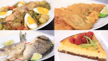 Poisson grillé à la poêle, Salade Grillée tunisienne , Brik, cheesecake - koujinetna Haka EP 17