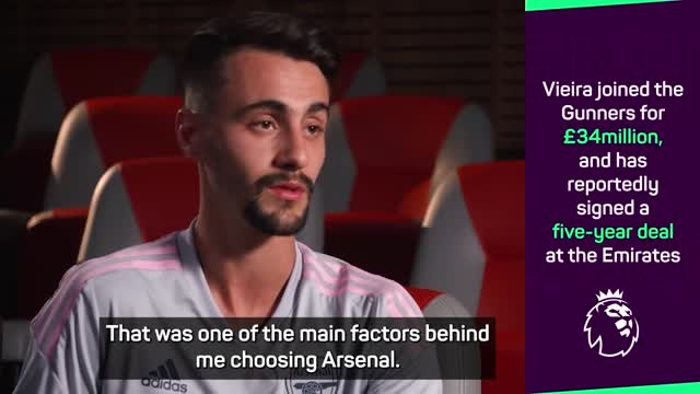 Vieira 'thrilled' to find 'new home' at Arsenal