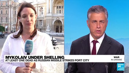 Russian missiles hit Ukrainian city of Mykolaiv, one killed