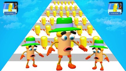 Popcorn Race 3D All Level Video Game Walkthrough Mobile game