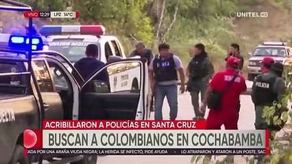 Policías en Cochabamba se encuentran movilizados ante la alerta tras ataque en Porongo