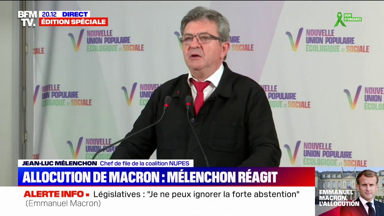 Jean-Luc Mélenchon: "L'exécutif est faible mais l'Assemblée nationale est forte"