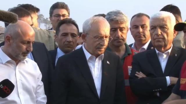 Kemal Kılıçdaroğlu Marmaris'teki Yangın Bölgesinde: Yeter Artık, Yeter. Bıçak Kemiğe Dayandı. Yazık Günahtır