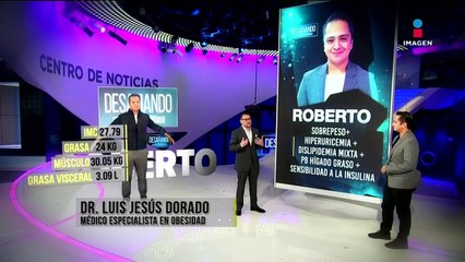 El Dr. Dorado analiza los avances de Roberto en el reto Desafiando la salud