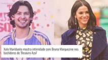 Bruna Marquezine e Xolo Maridueña surgem de rosto colado nos bastidores de 'Besouro Azul'. Foto!