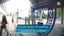 UNAM podría expulsar a estudiante que amenazó a maestra y compañeros