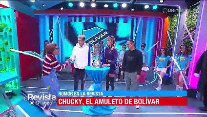 Chucky, el amuleto de Bolívar, “cobró vida” y sorprende a jugadores de Bolívar