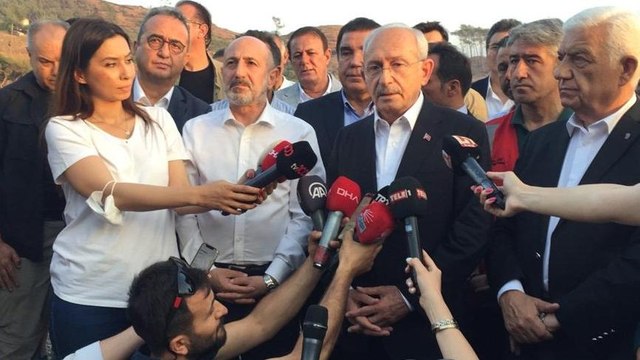 Yangın bölgesine giden Kılıçdaroğlu’ndan iktidara tepki: ‘Verin görevi biz yapalım’