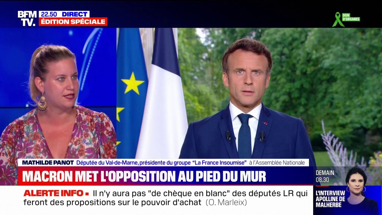Mathilde Panot: "Emmanuel Macron culpabilise les électeurs et électrices qui ont choisi d'autres programmes politiques"