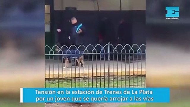 Tensión en la estación de Trenes de La Plata por un joven que se quería arrojar a las vías