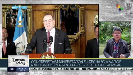 Congreso de Guatemala convocó sesión extraordinaria sobre decreto del estado de calamidad
