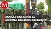 Inician honores fúnebres del Gral. Gerardo Clemente en Velatorio Militar
