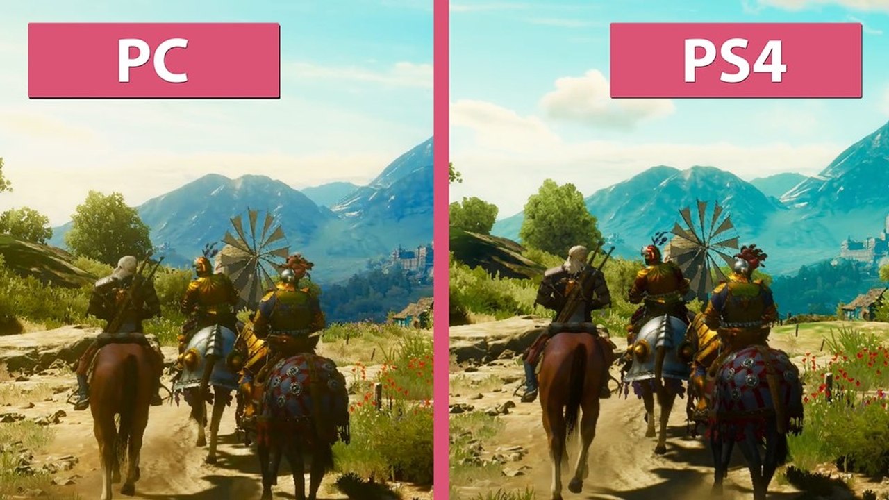 The Witcher 3: Blood and Wine - Grafik-Vergleich: PC gegen PS4