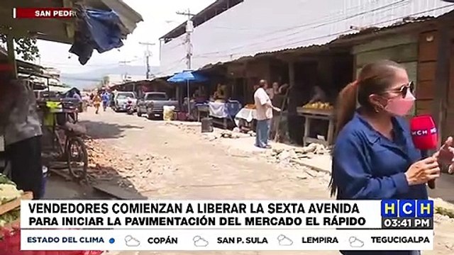 Tras acuerdo, vendedores de mercado “El Rápido” desmontan puestos para dar paso a pavimentación