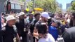 Stephen Curry almost got kissed on the lips by a female fan during Warriors' championship parade