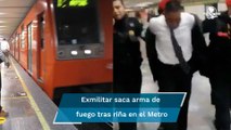 Exmilitar saca pistola dentro de vagón en la estación del Metro La Raza; reportan disparos