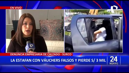 Estafadora usa váucher falsos para robar más de S/3 mil a empresaria